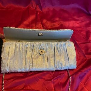 Olga Berg Silver clutch